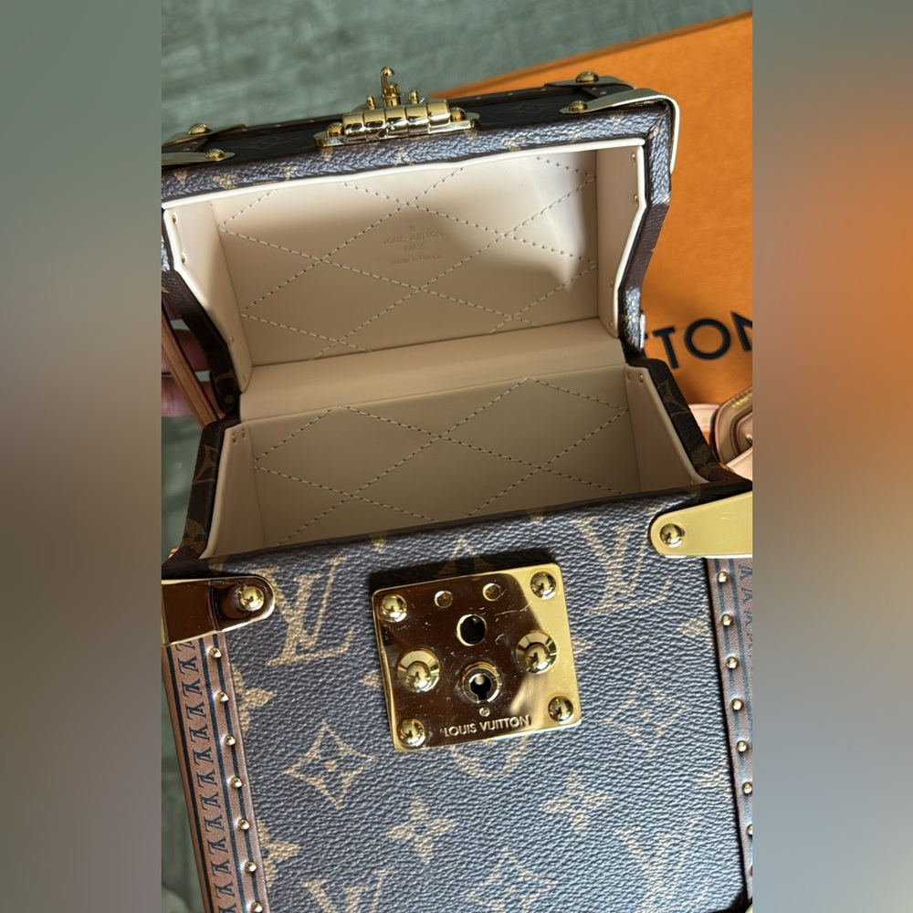 Louis Vuitton Monogram Trunk with Gold Accents - Picture 3 of 7